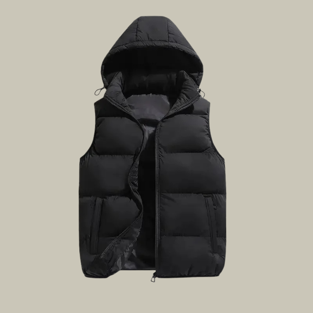 Men's Hooded Puffer Gilet - Insulated Body Warmer