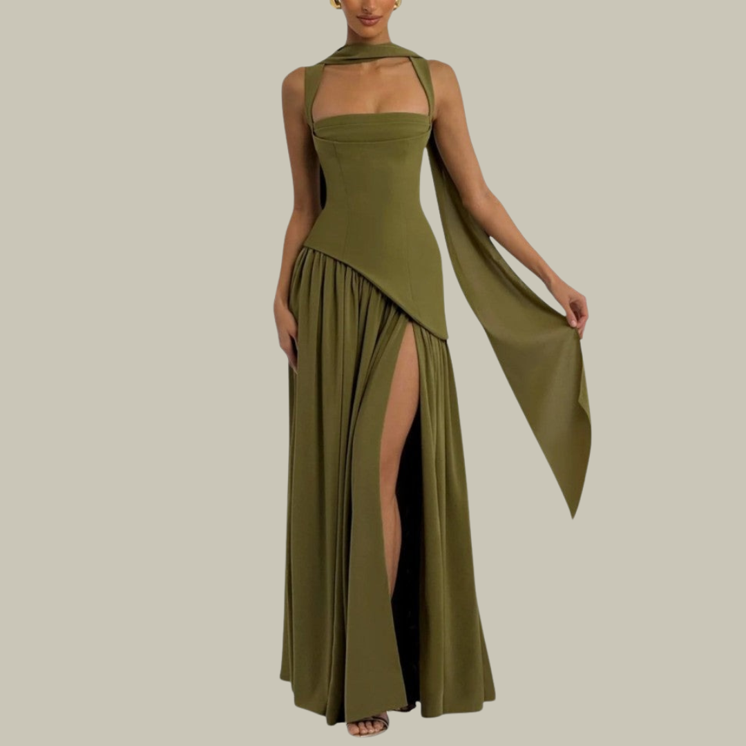 Women’s Sculptural Maxi Gown Dress