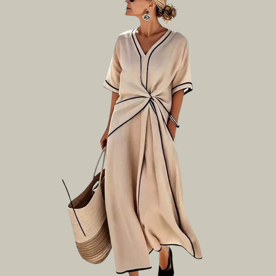 Women's Linen Elegant Maxi Dress