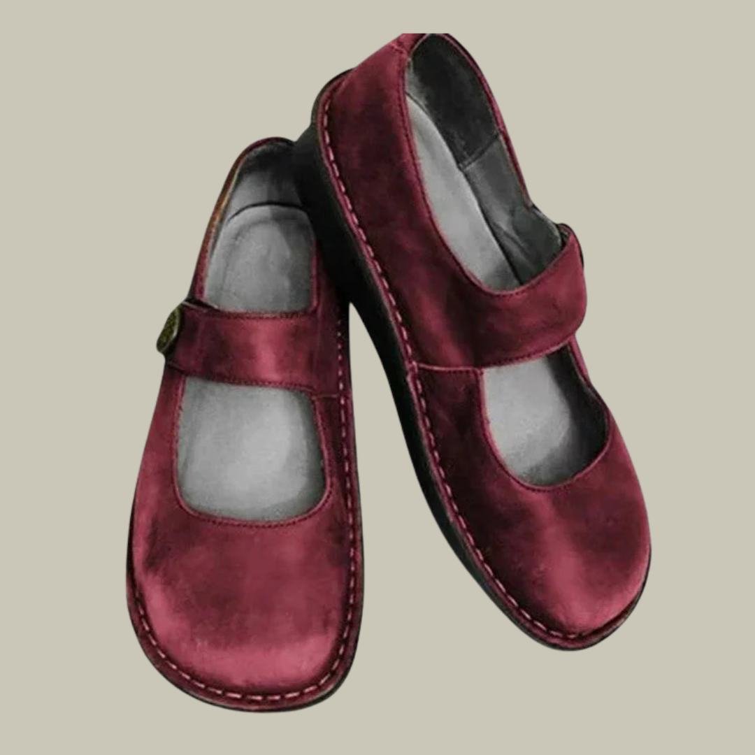 Women's Leather Mary Jane Comfort Shoes