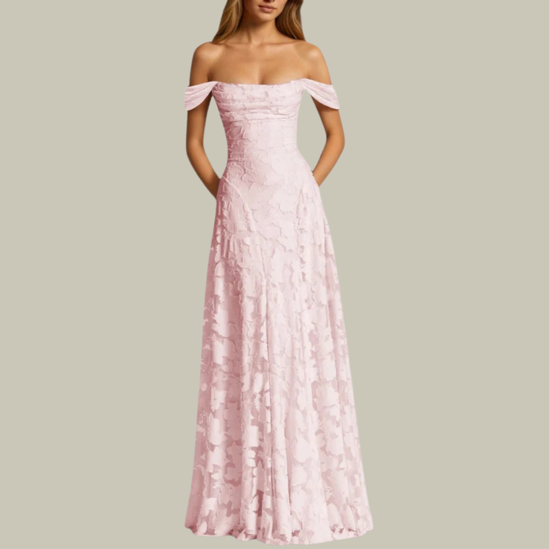 Women's Lace Off-Shoulder Gown