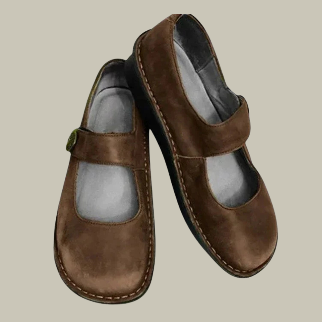 Women's Leather Mary Jane Comfort Shoes