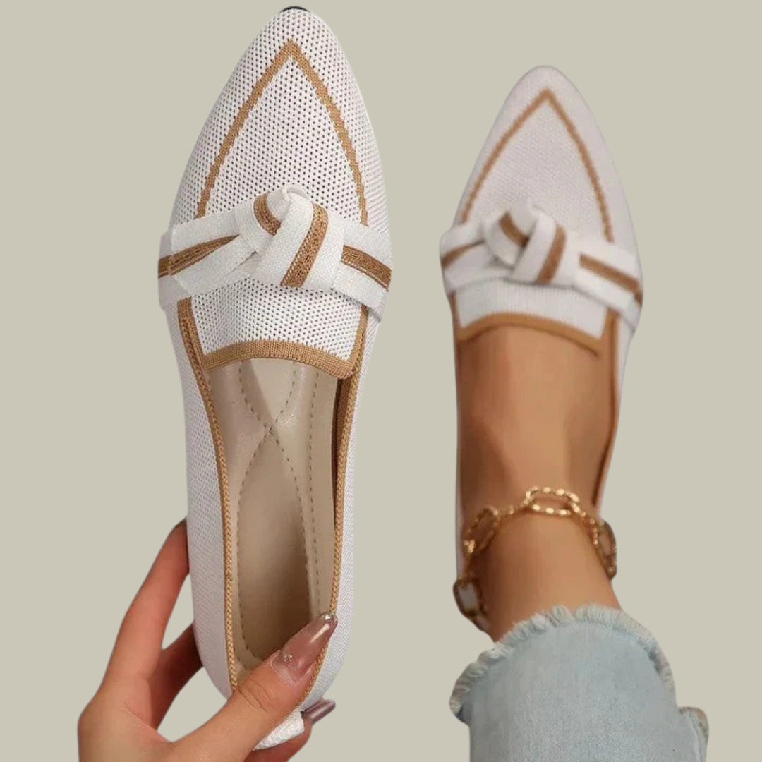 Women's Pointed Toe Knot Loafers