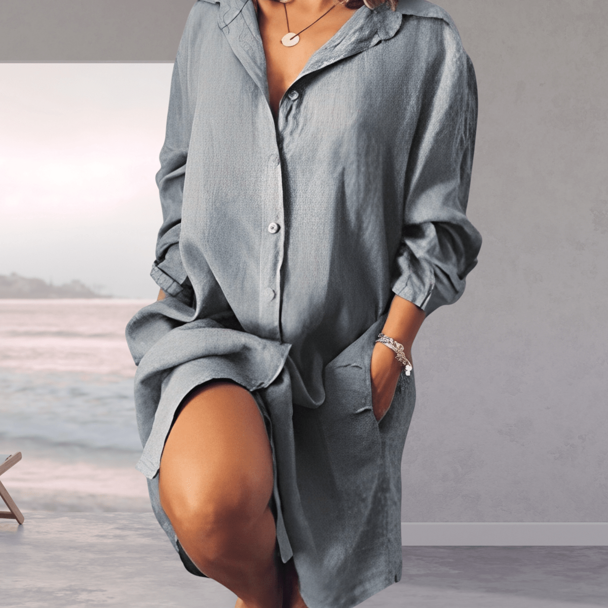 Astrid - Oversized Summer Blouse Dress 4