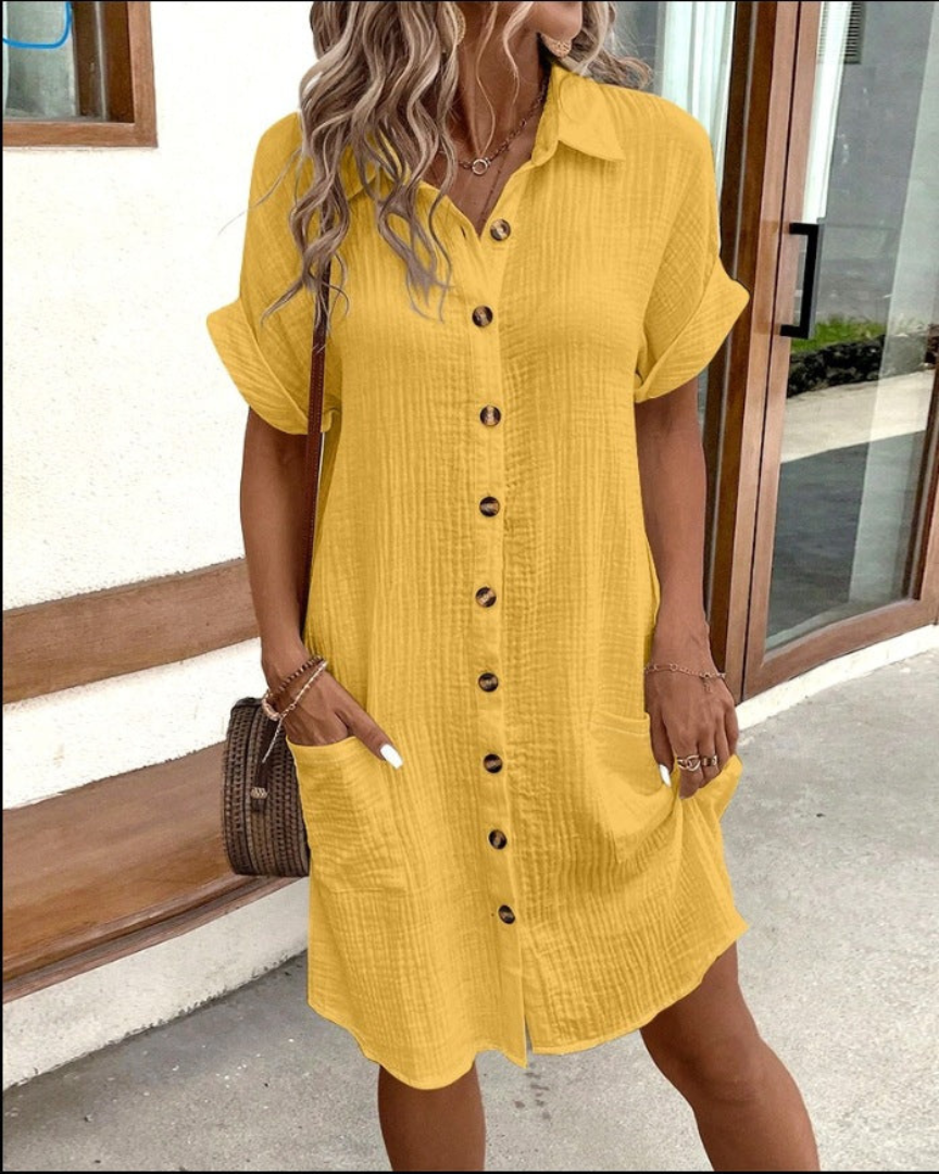 Linda - Airy Summer Blouse Dress 1