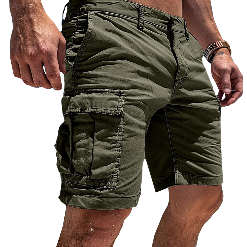 Men's Shorts - Relaxed Cargo with Large Flap Side Pockets | Casual 2