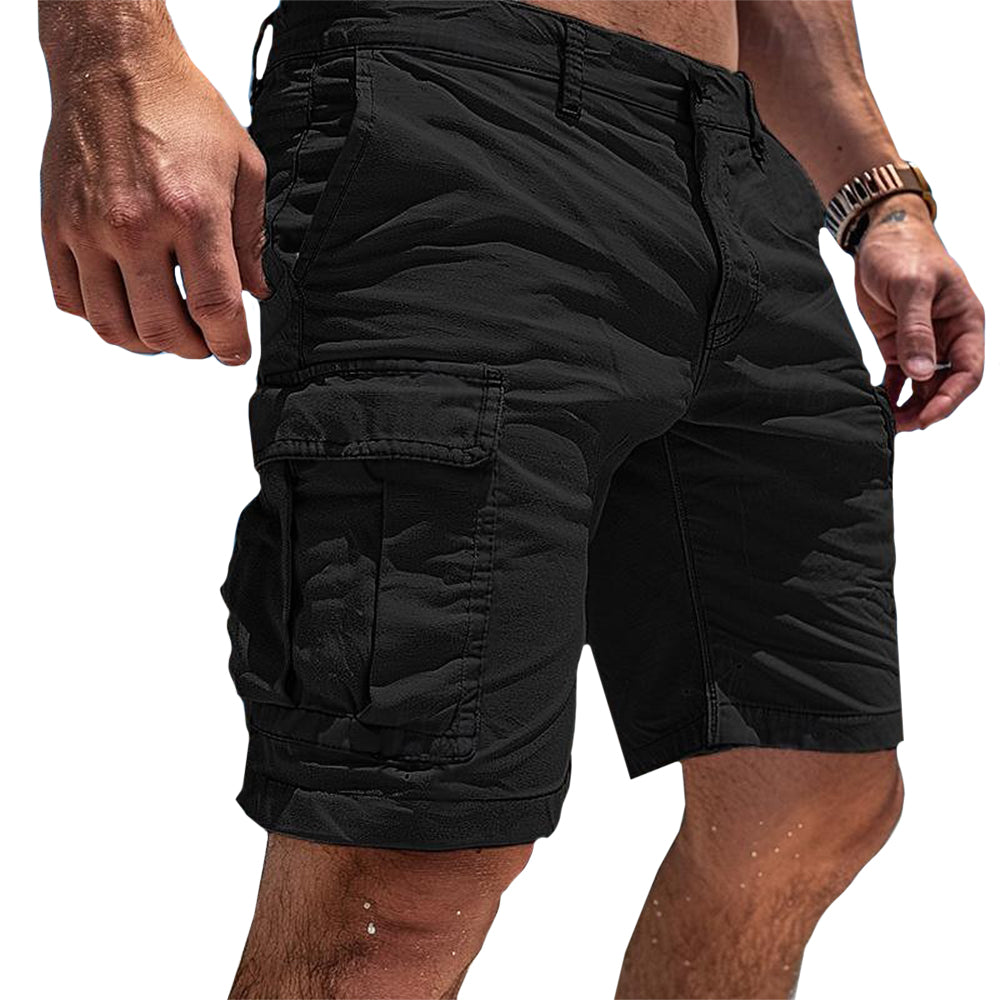 Men's Shorts - Relaxed Cargo with Large Flap Side Pockets | Casual 3