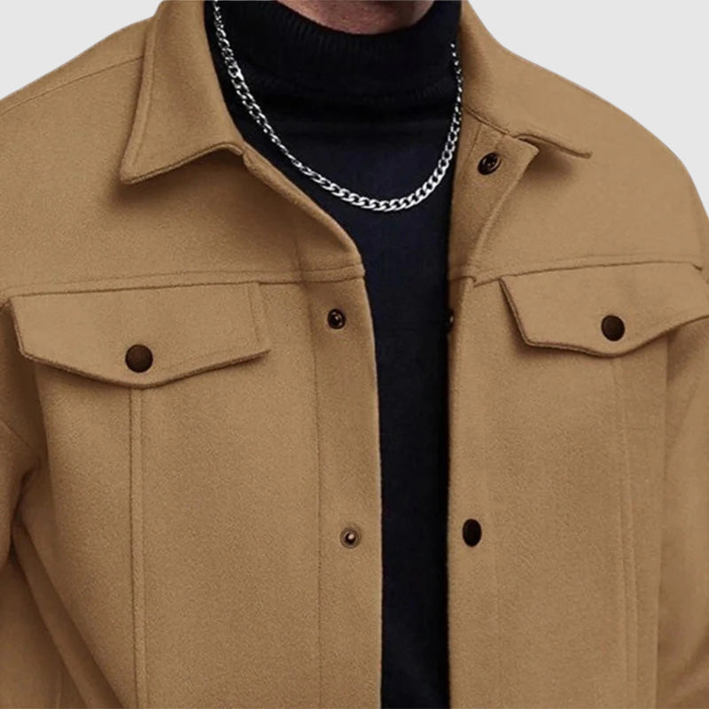 Oliver Regular Fit Shirt Jacket | Collared Button Front Shirt Jacket 5
