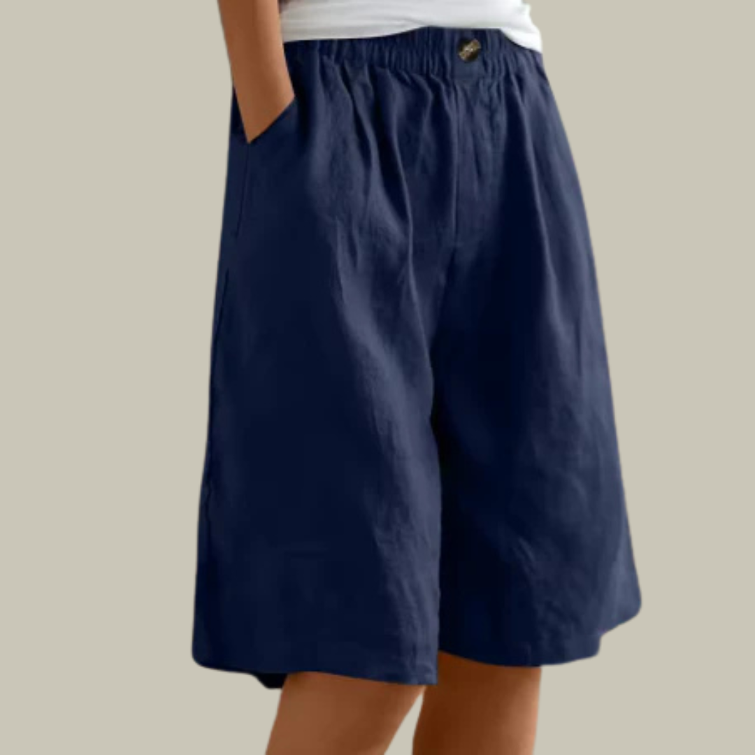 Women's Linen Relaxed Fit Shorts