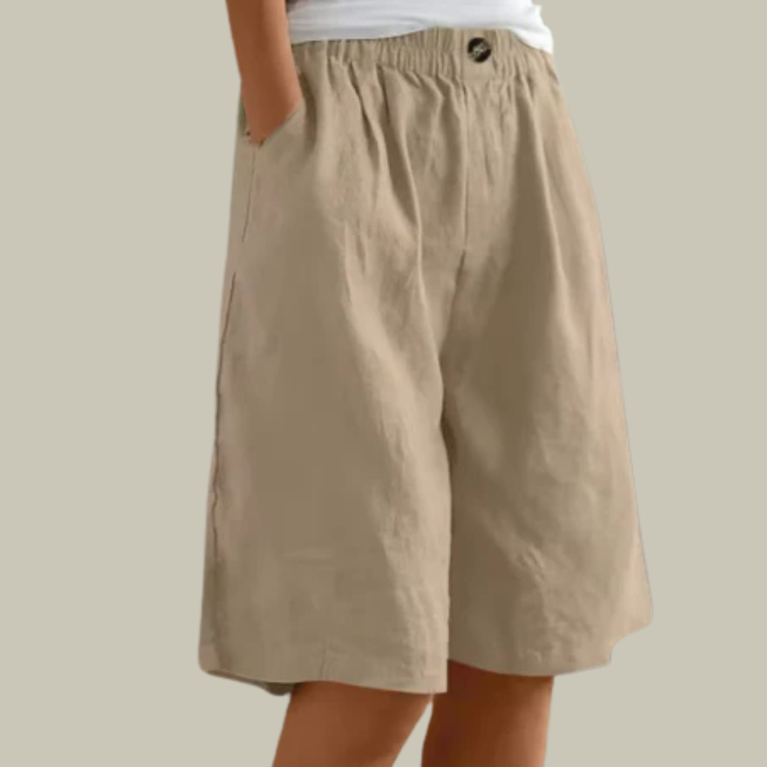 Women's Linen Relaxed Fit Shorts