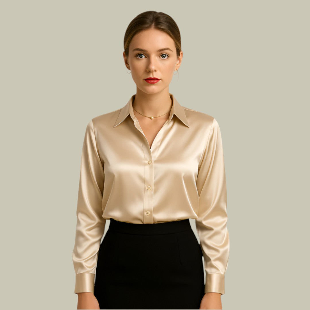 Astashia | Women's Elegant Satin Blouse