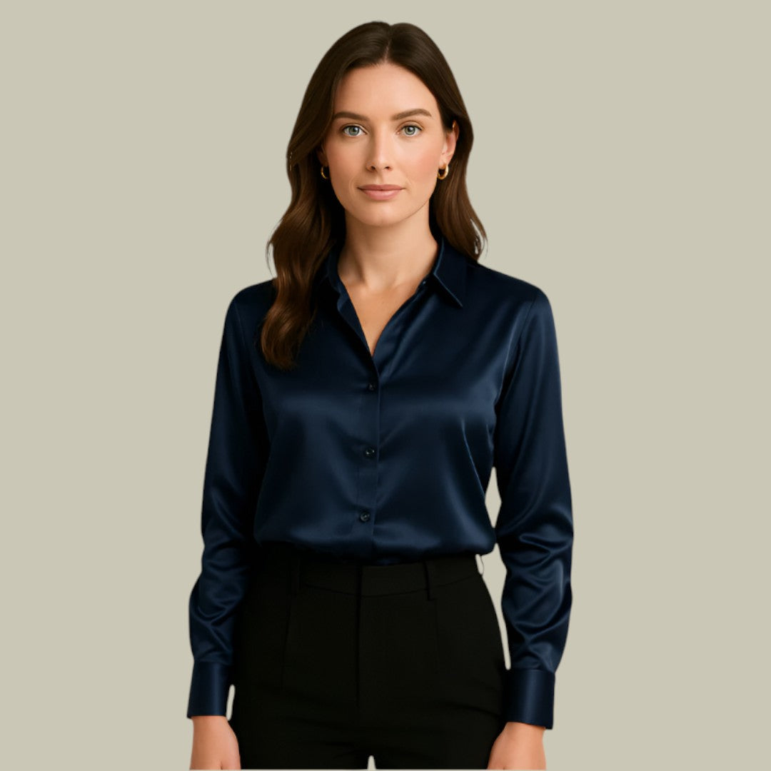 Astashia | Women's Elegant Satin Blouse