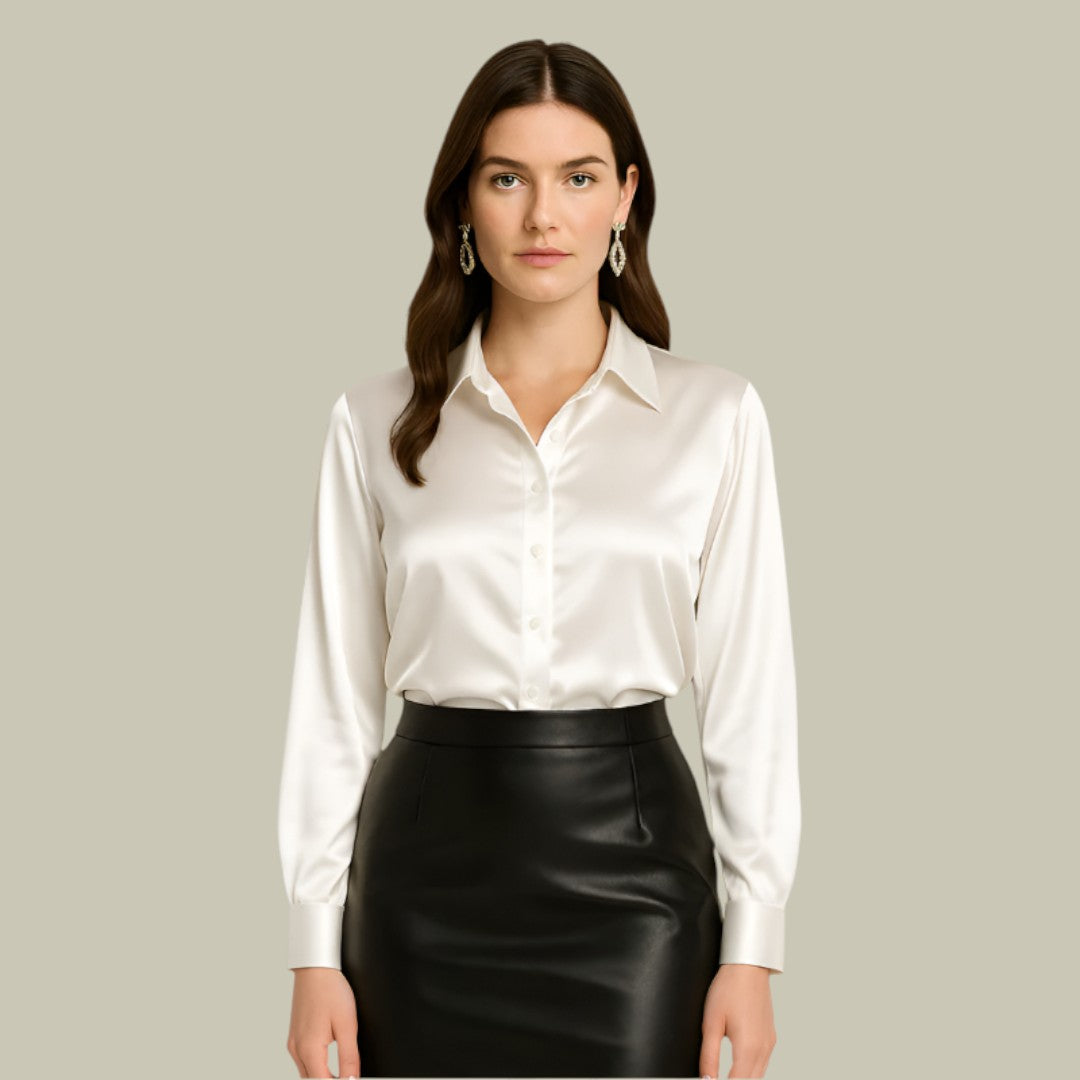 Astashia | Women's Elegant Satin Blouse