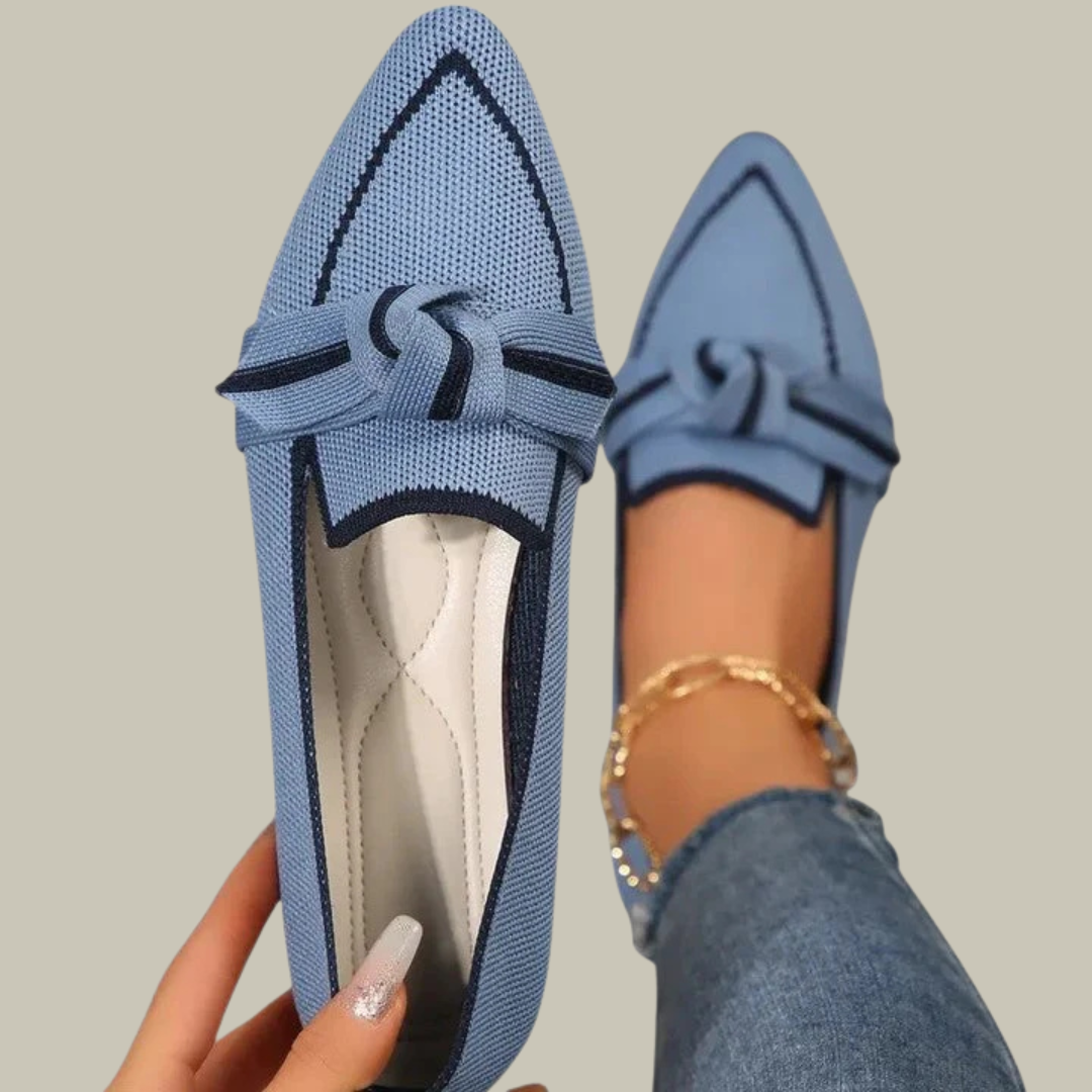 Women's Pointed Toe Knot Loafers