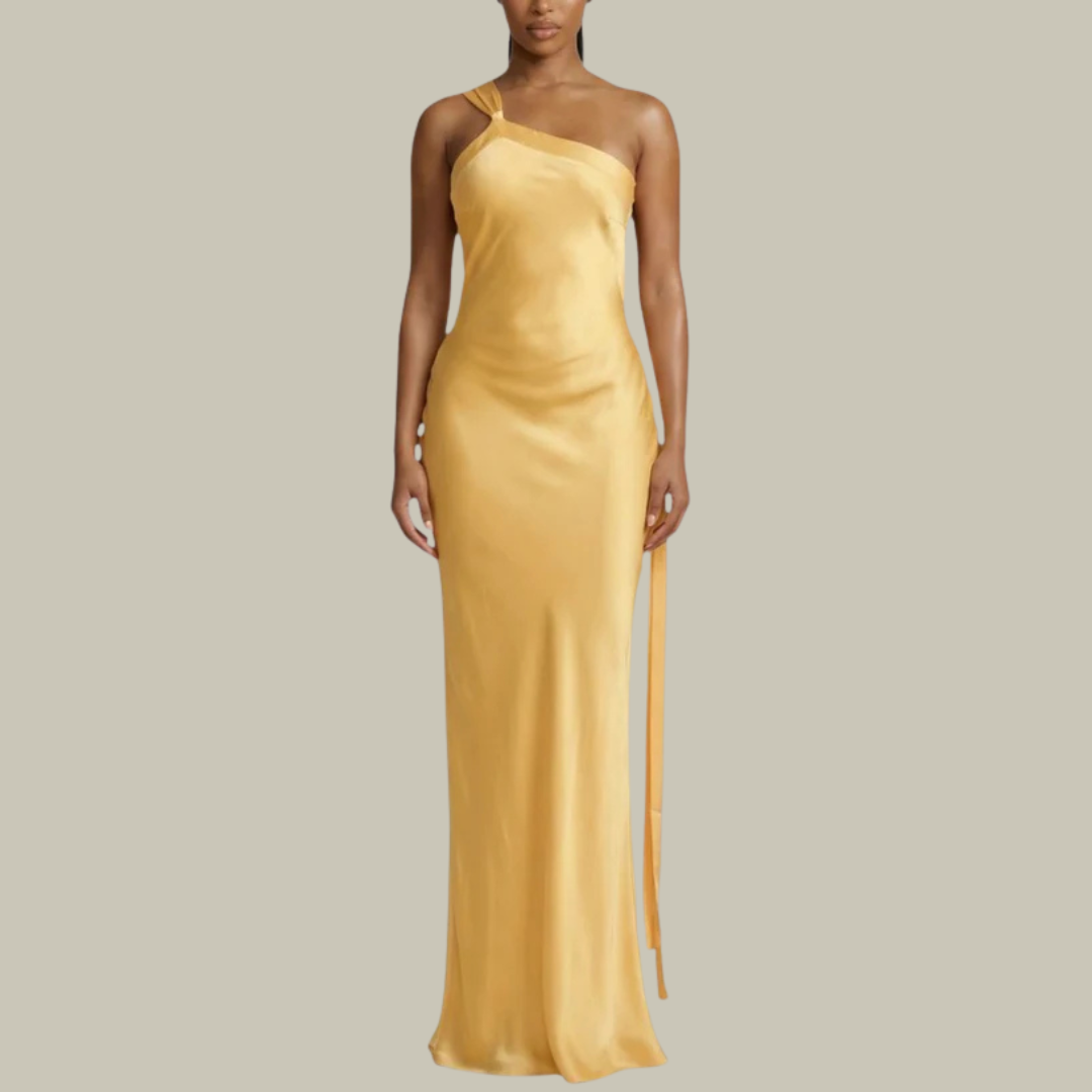 Women's Satin Evening Dress Maxi
