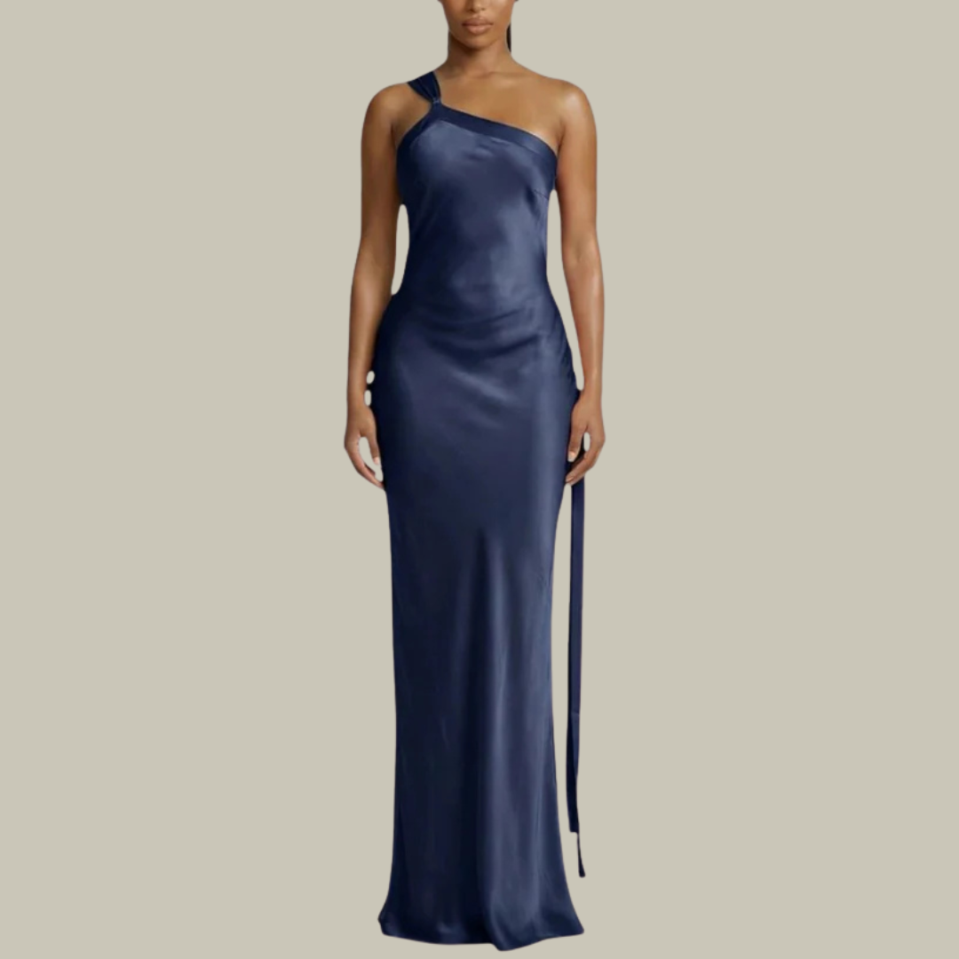 Women's Satin Evening Dress Maxi