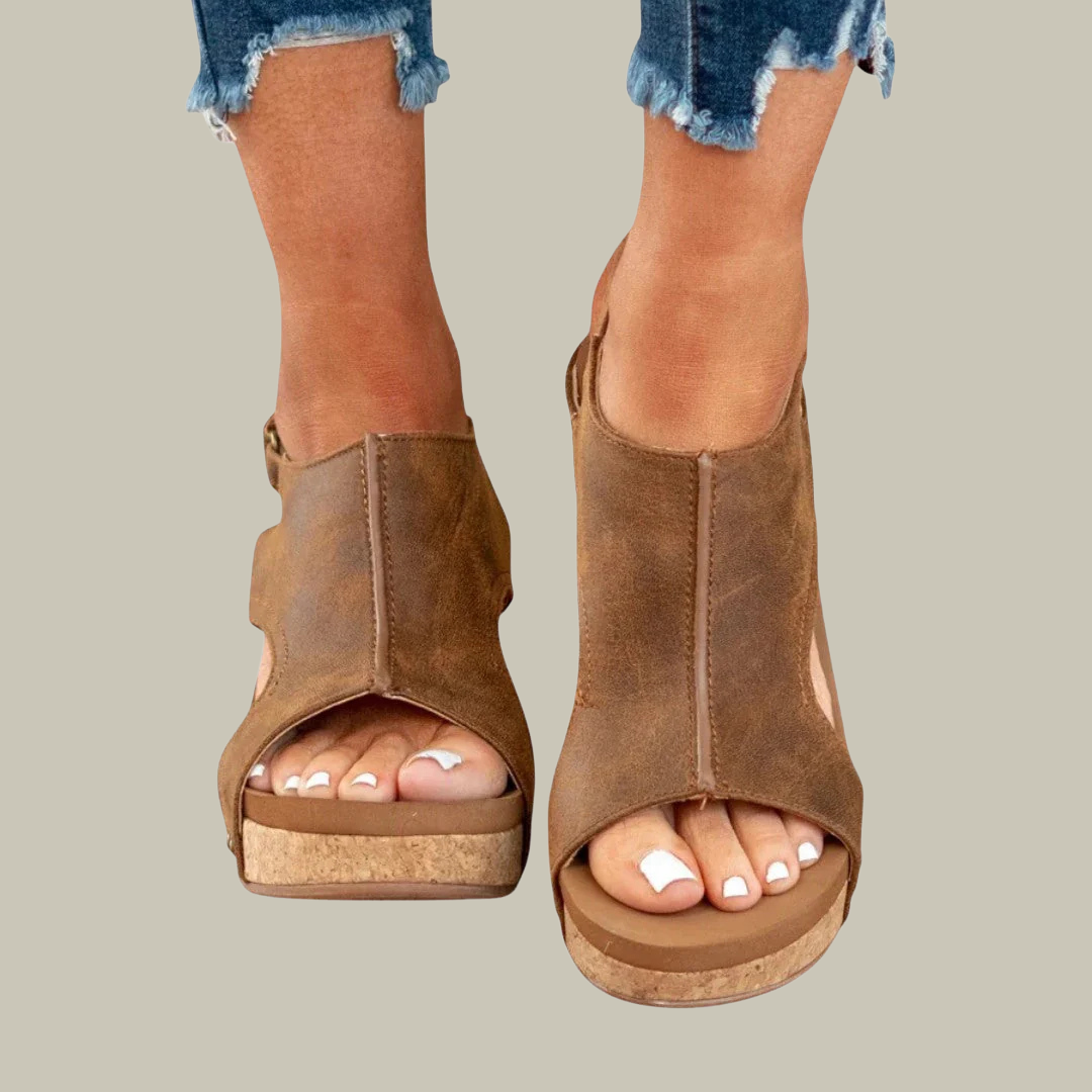Women's Heeled Open Toe Sandals