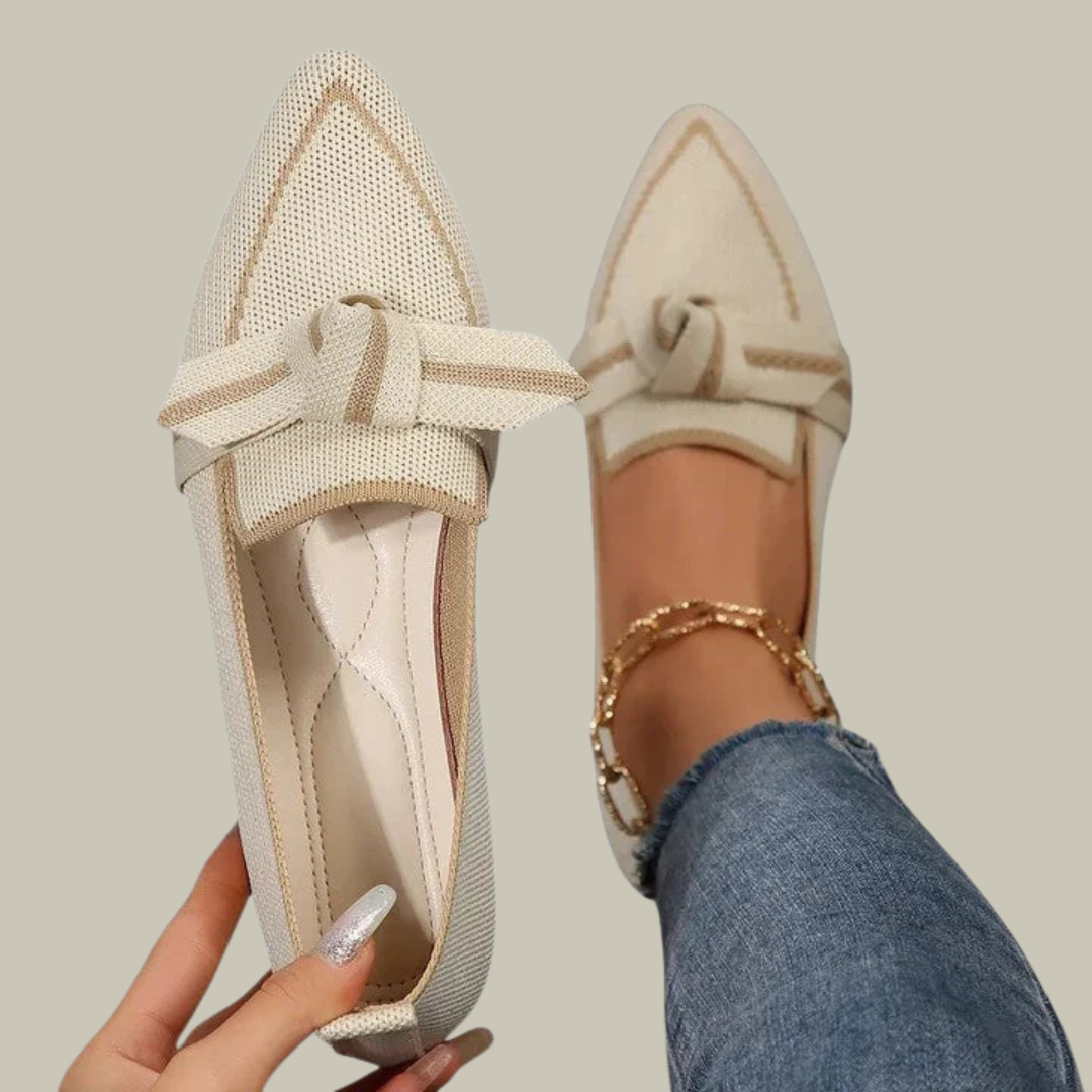 Women's Pointed Toe Knot Loafers