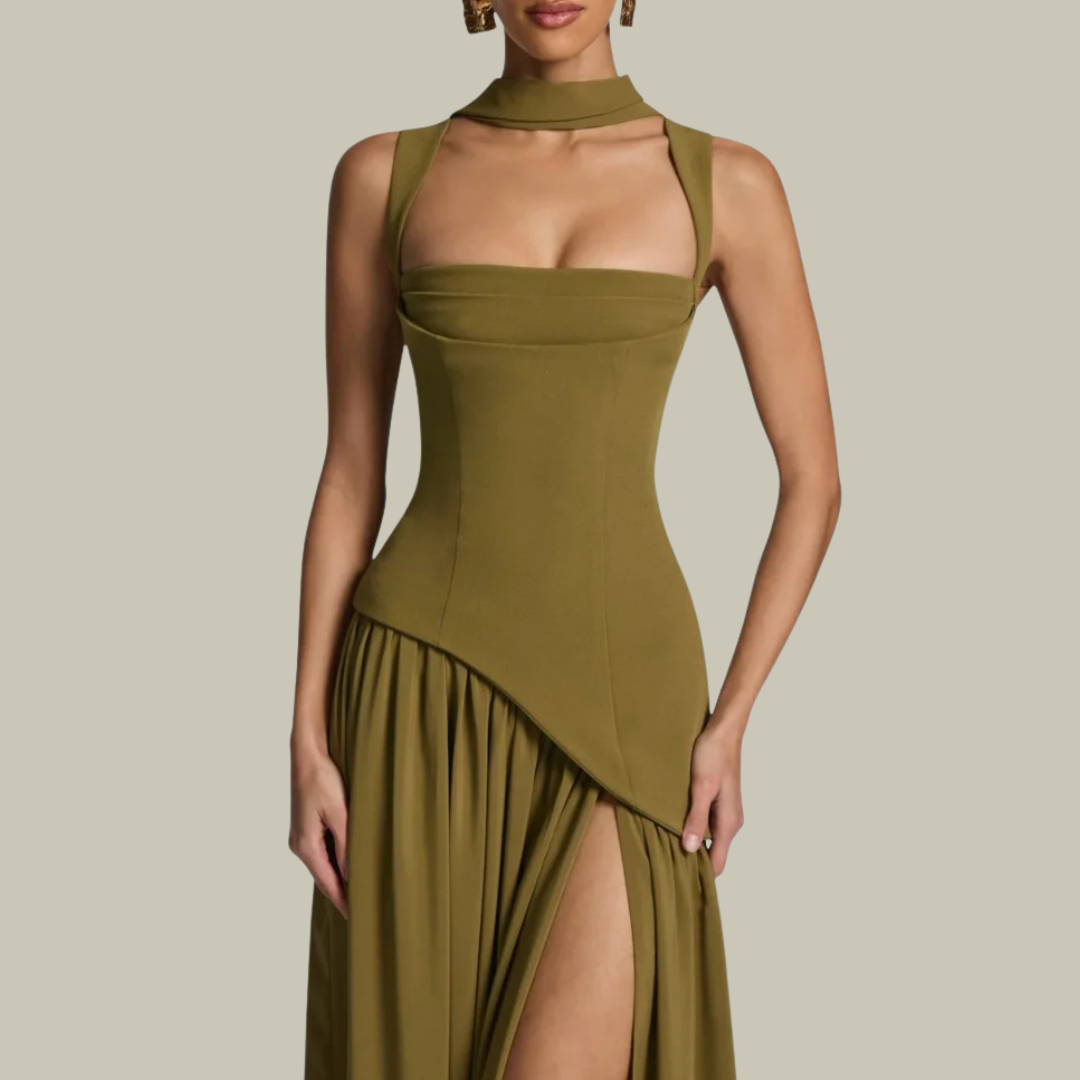 Women’s Sculptural Maxi Gown Dress