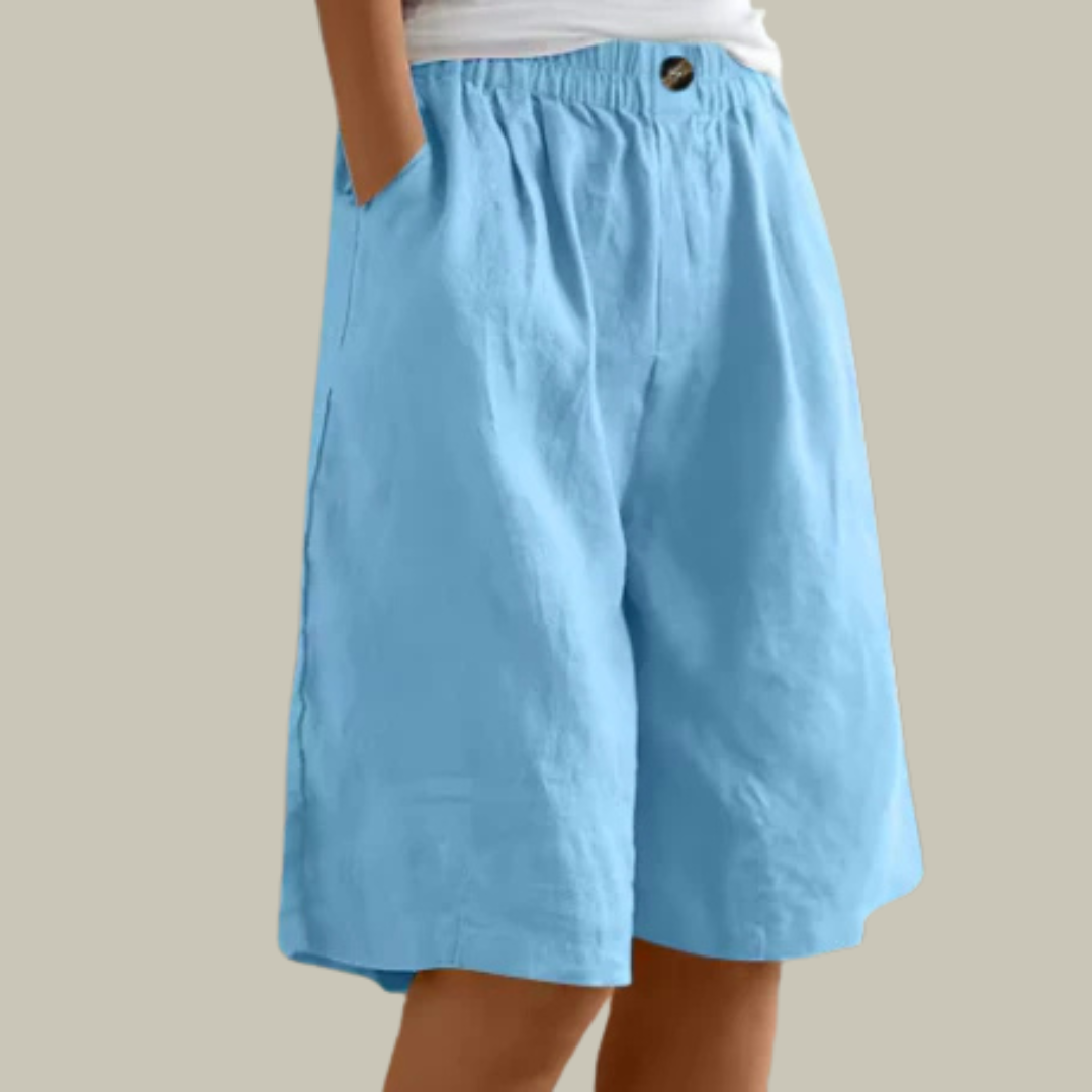 Women's Linen Relaxed Fit Shorts