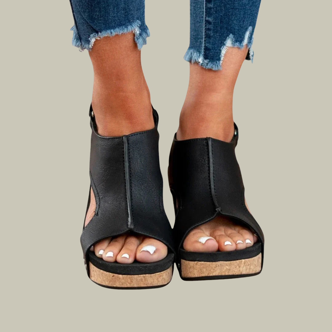 Women's Heeled Open Toe Sandals