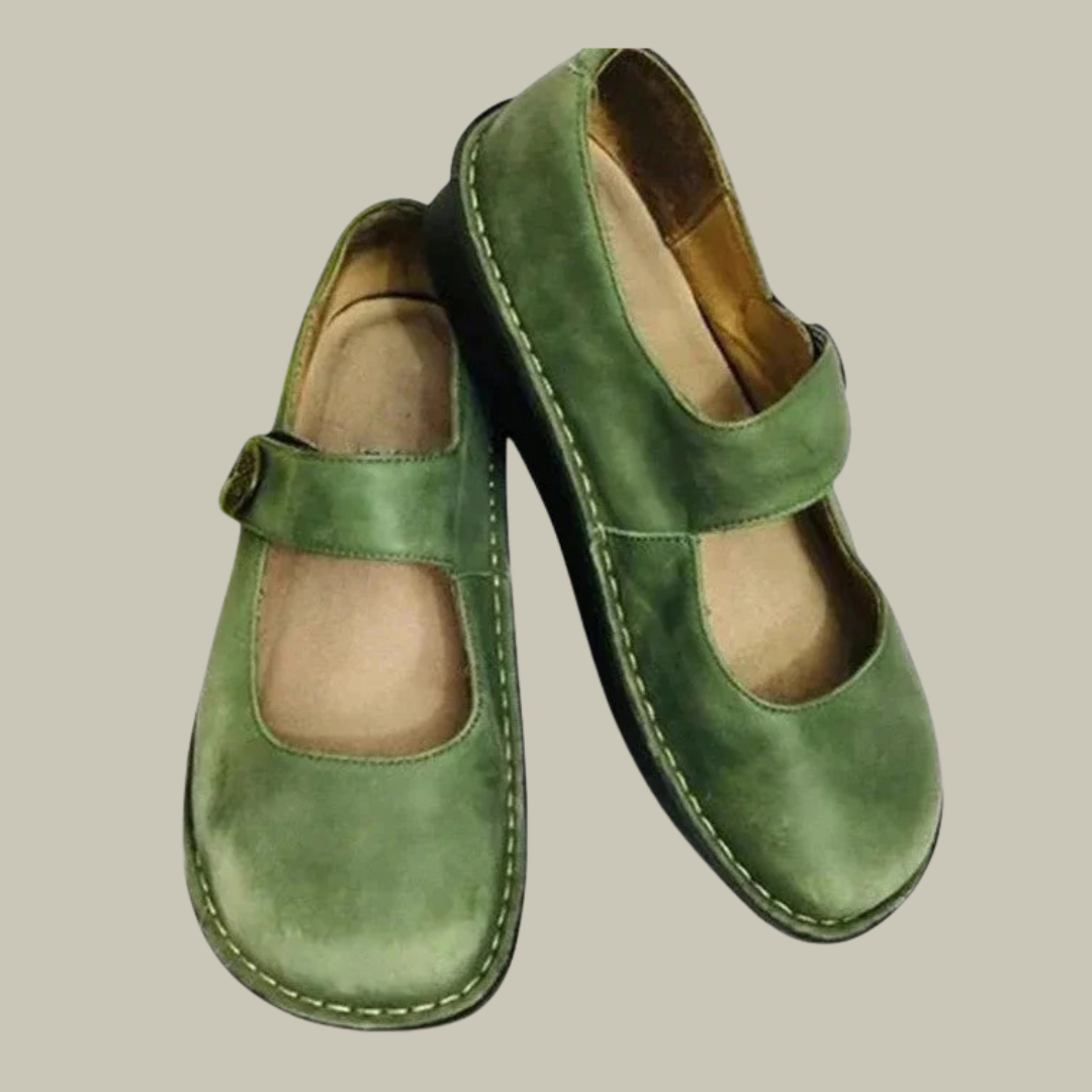 Women's Leather Mary Jane Comfort Shoes