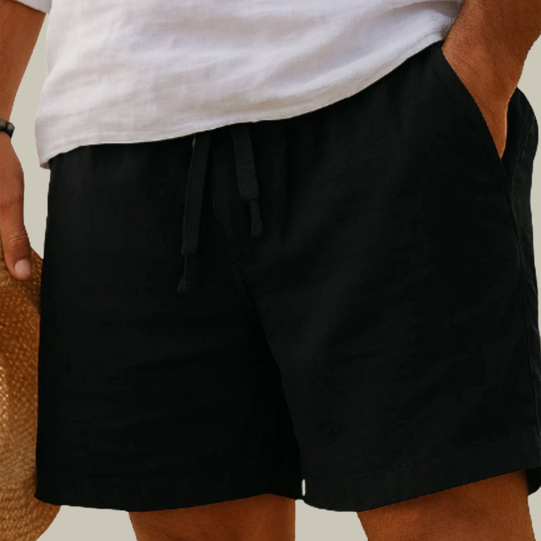 Men’s Linen Shorts Breathable Wide-Fit