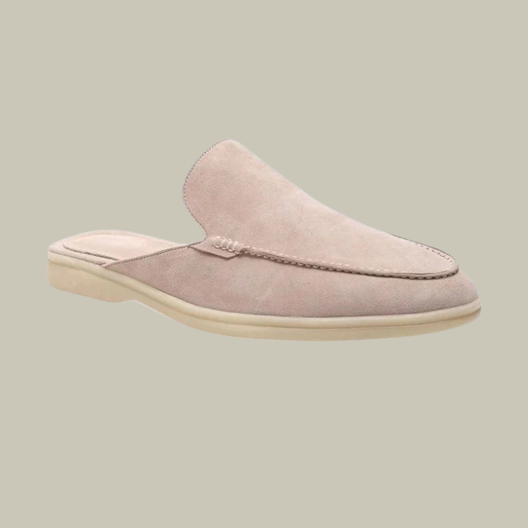 Men’s Old Money Suede Slip On Mules