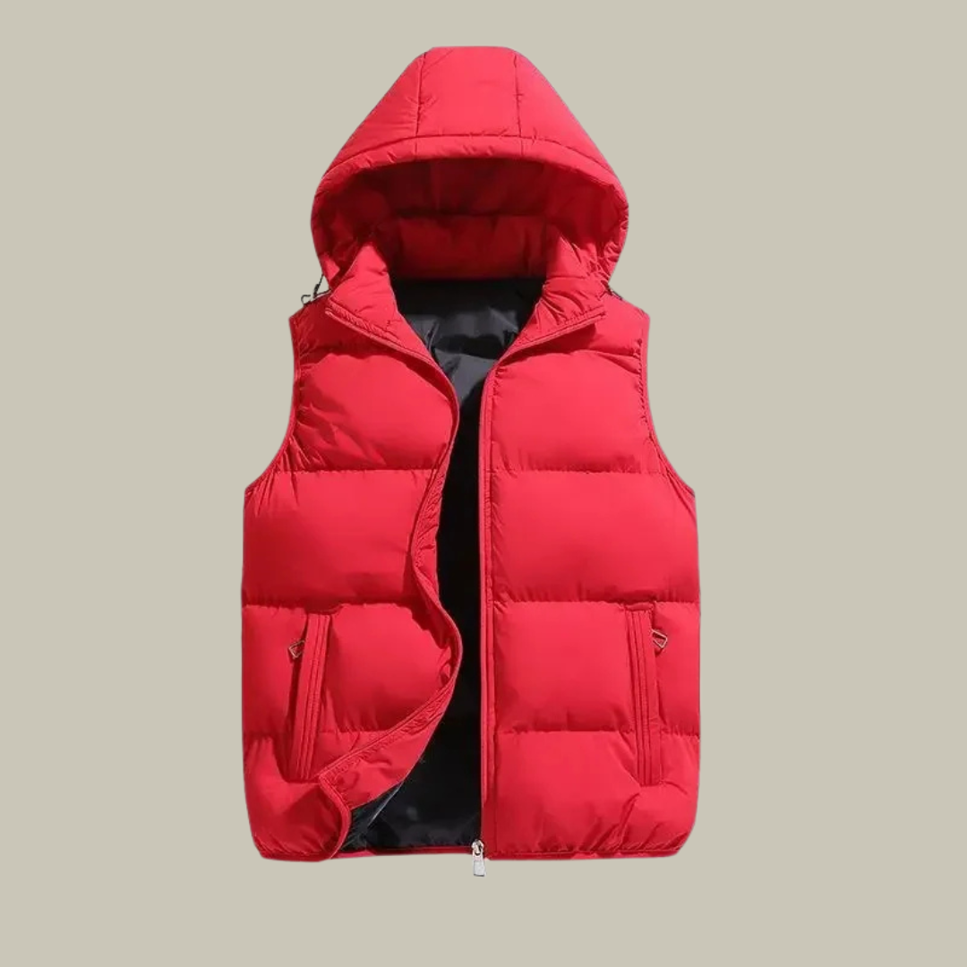 Men's Hooded Puffer Gilet - Insulated Body Warmer