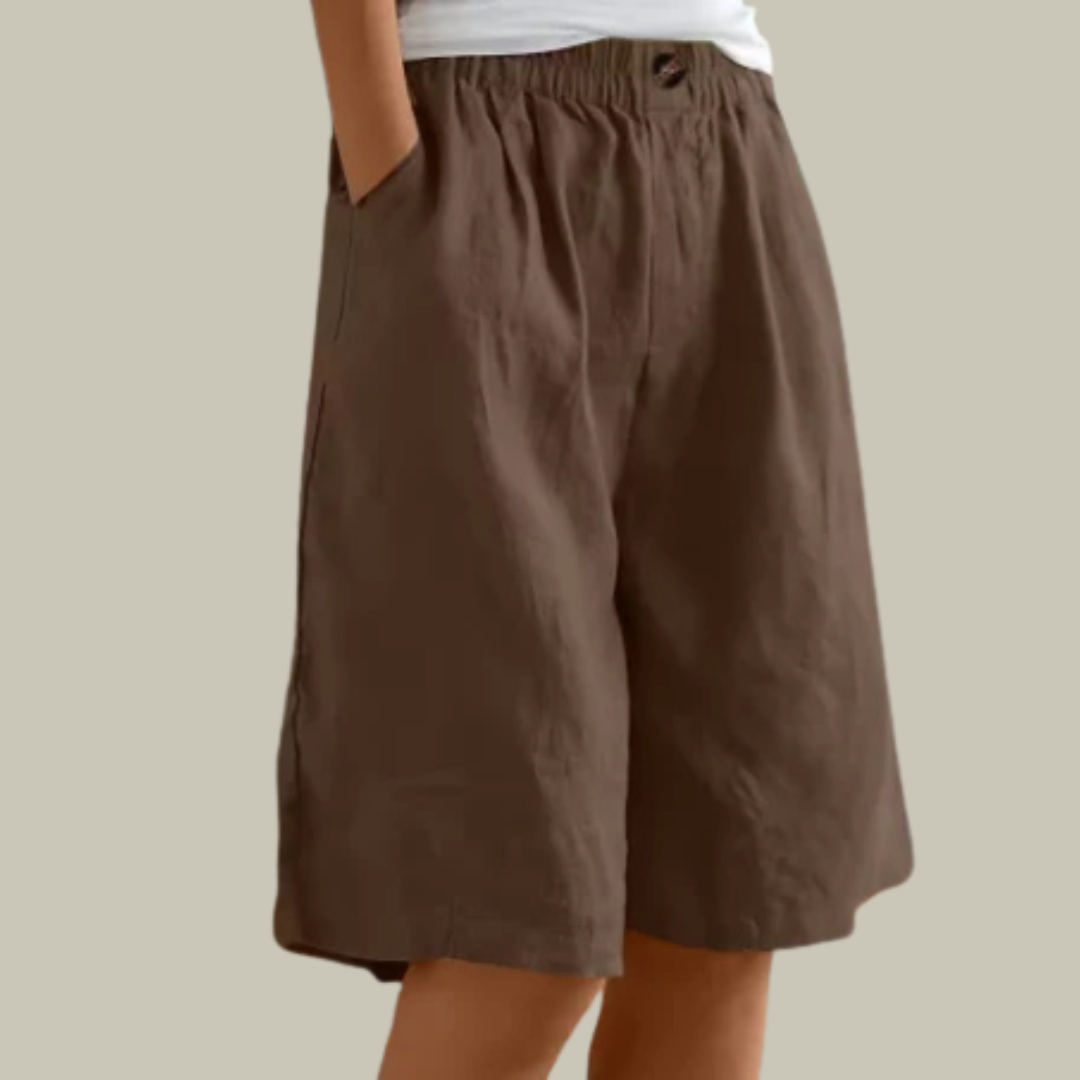 Women's Linen Relaxed Fit Shorts