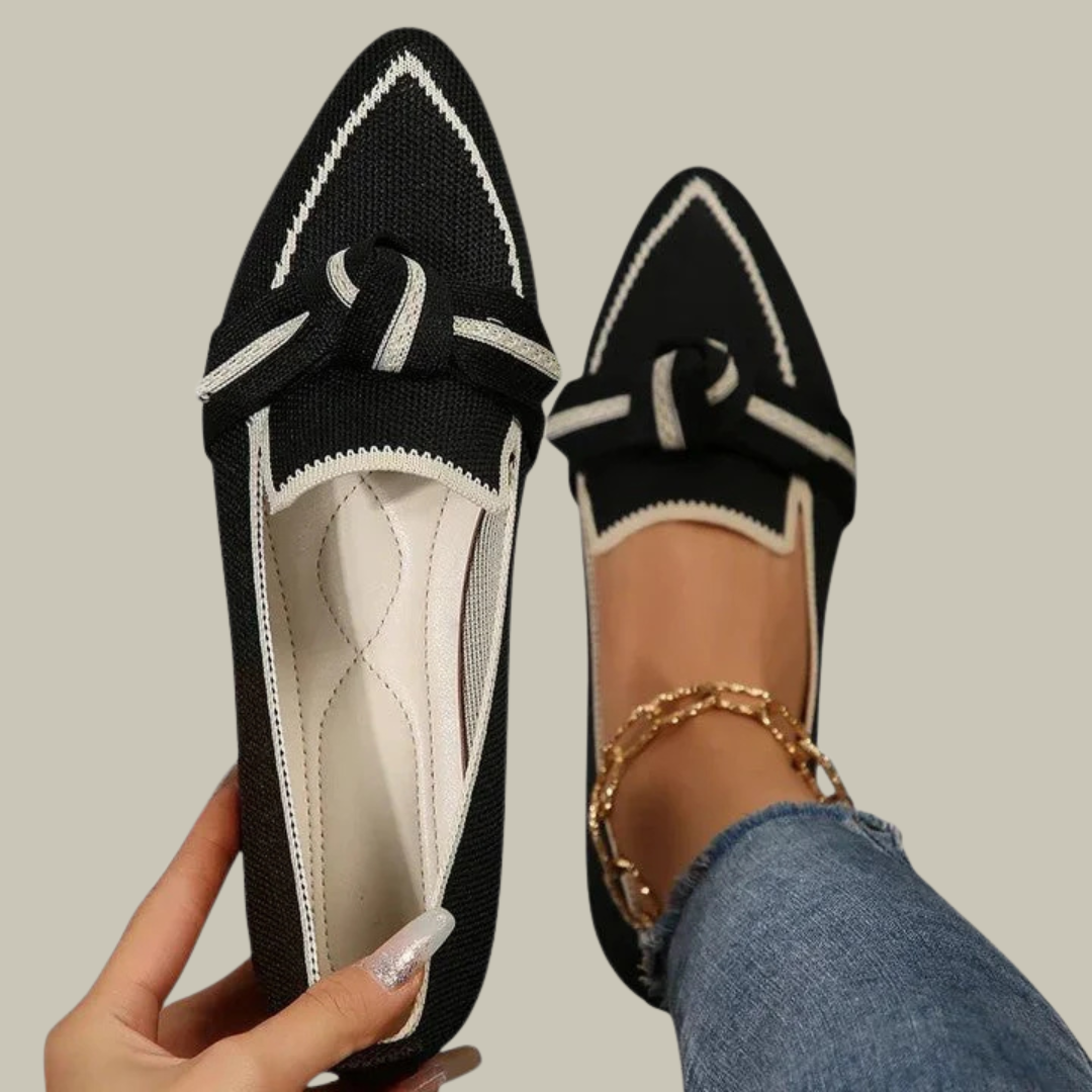 Women's Pointed Toe Knot Loafers