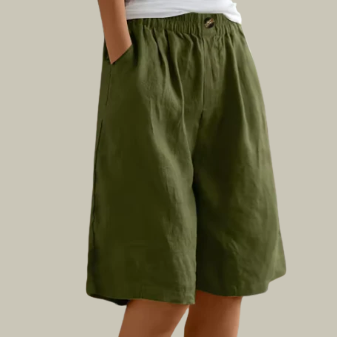 Women's Linen Relaxed Fit Shorts