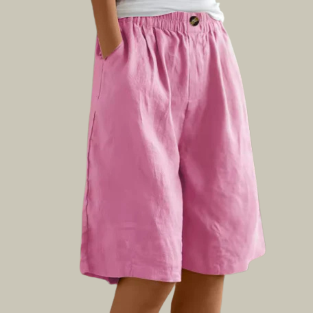 Women's Linen Relaxed Fit Shorts