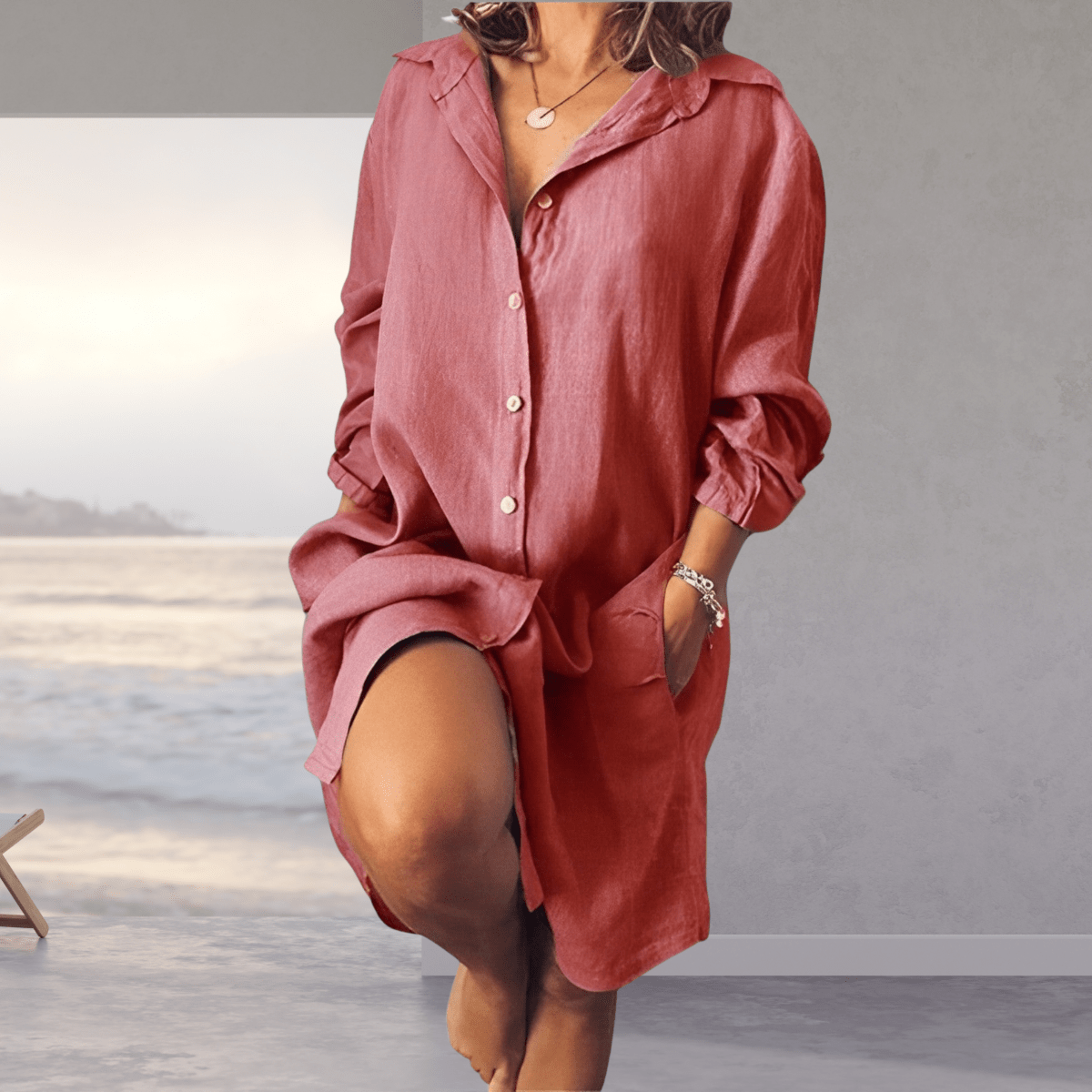 Astrid - Oversized Summer Blouse Dress 6