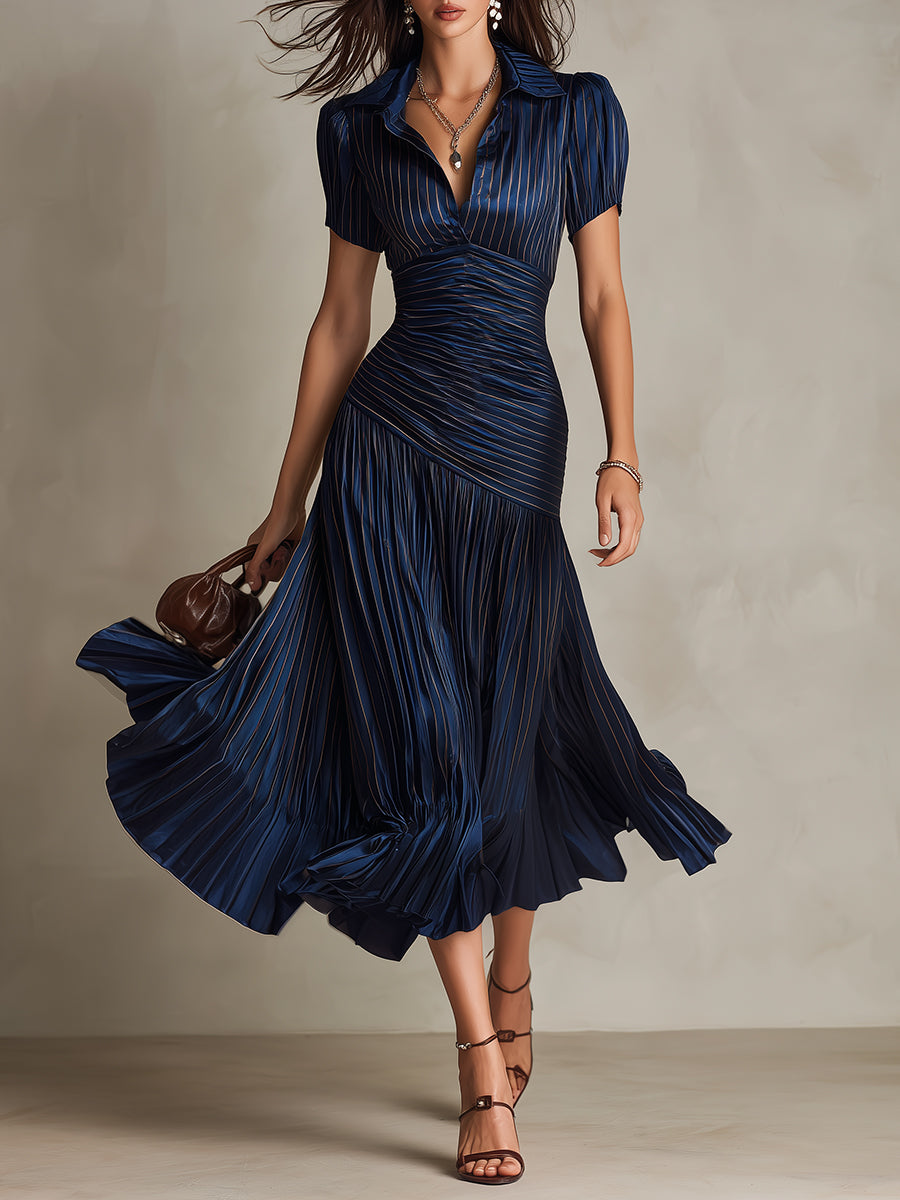 Frances ∙ Retro Striped Midi Dress 4