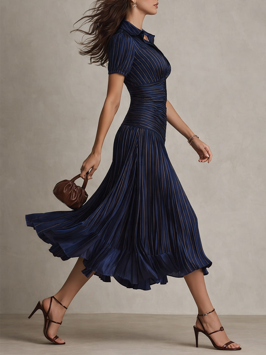 Frances ∙ Retro Striped Midi Dress 5