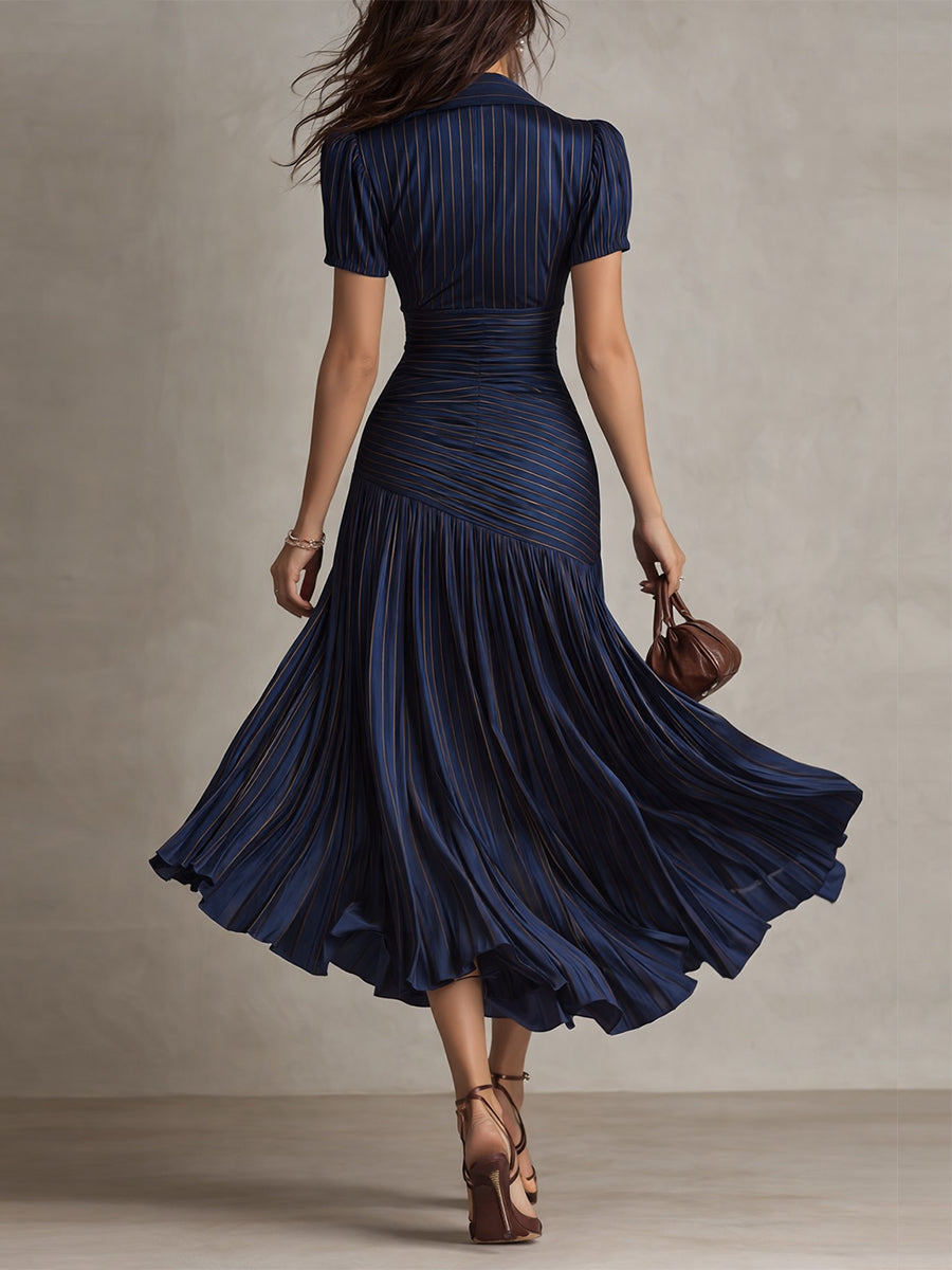 Frances ∙ Retro Striped Midi Dress 6