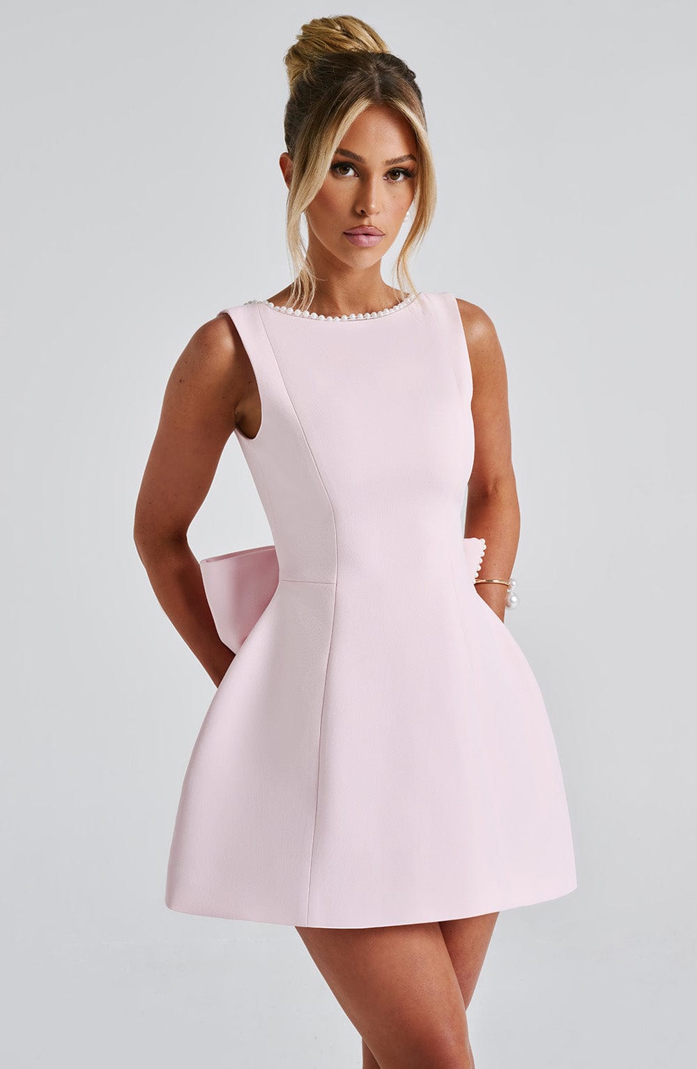 Kylie | Women's Wedding Guest Structured Mini Dress 1