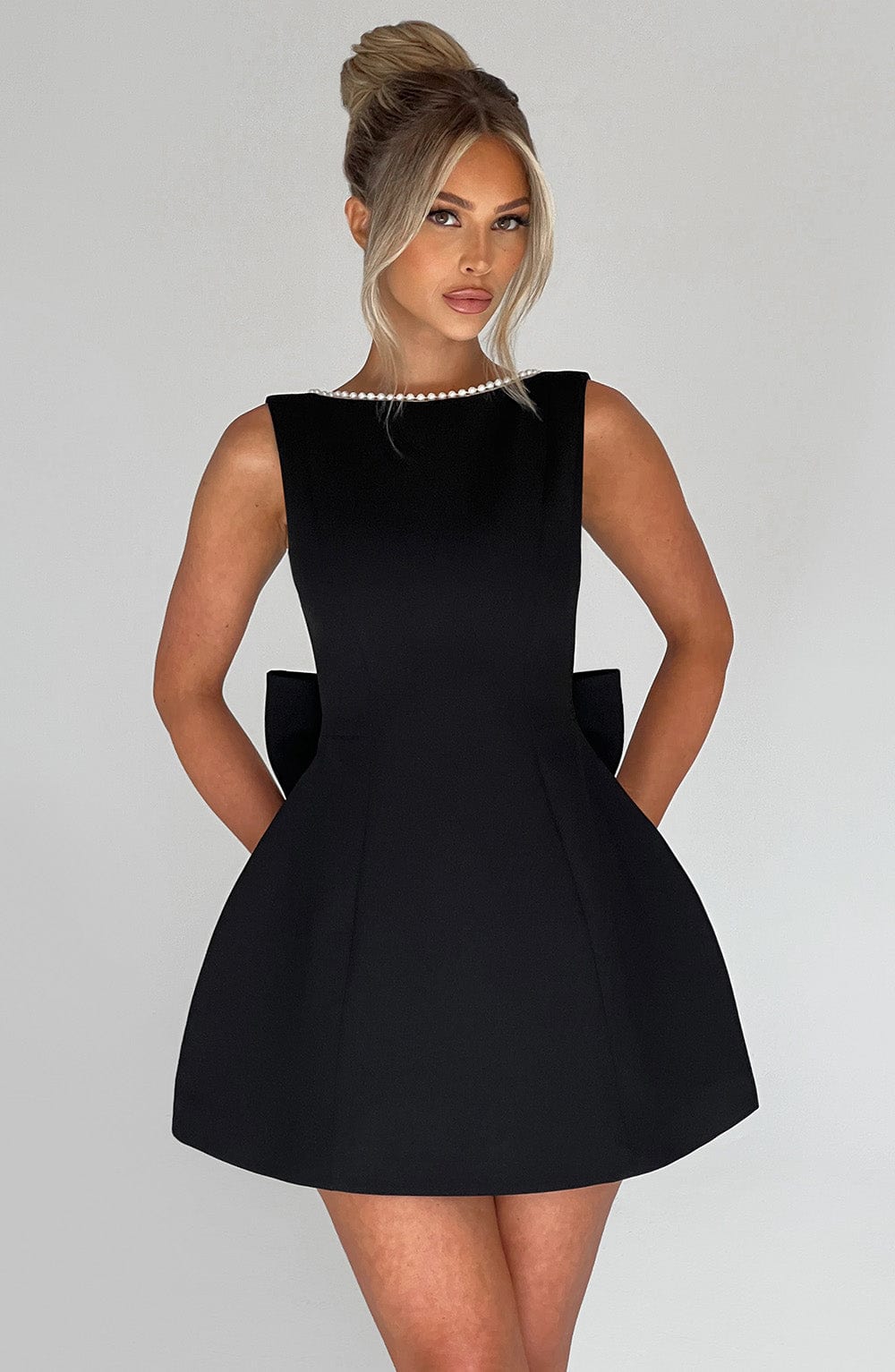 Kylie | Women's Wedding Guest Structured Mini Dress 3
