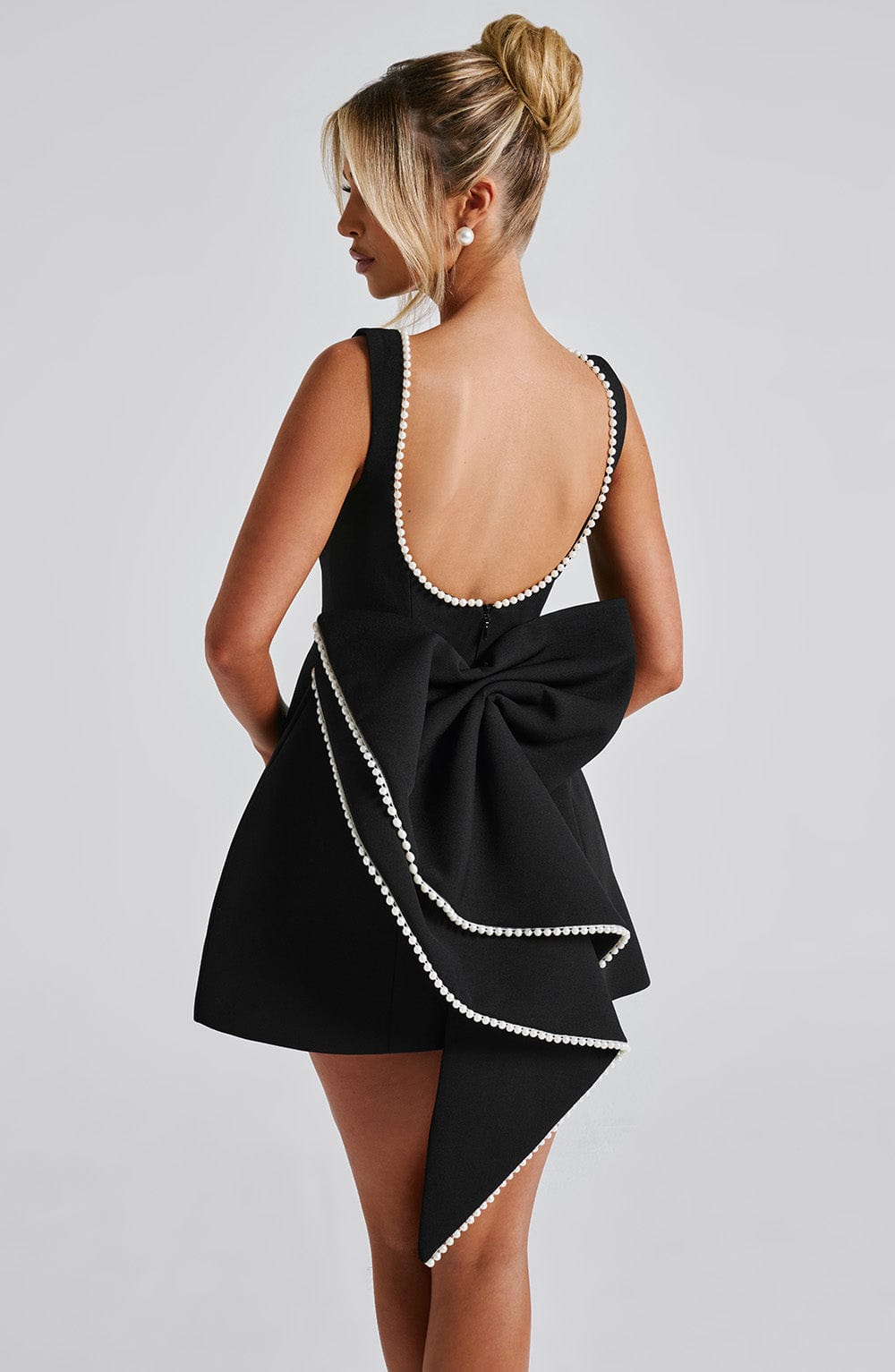 Kylie | Women's Wedding Guest Structured Mini Dress 4