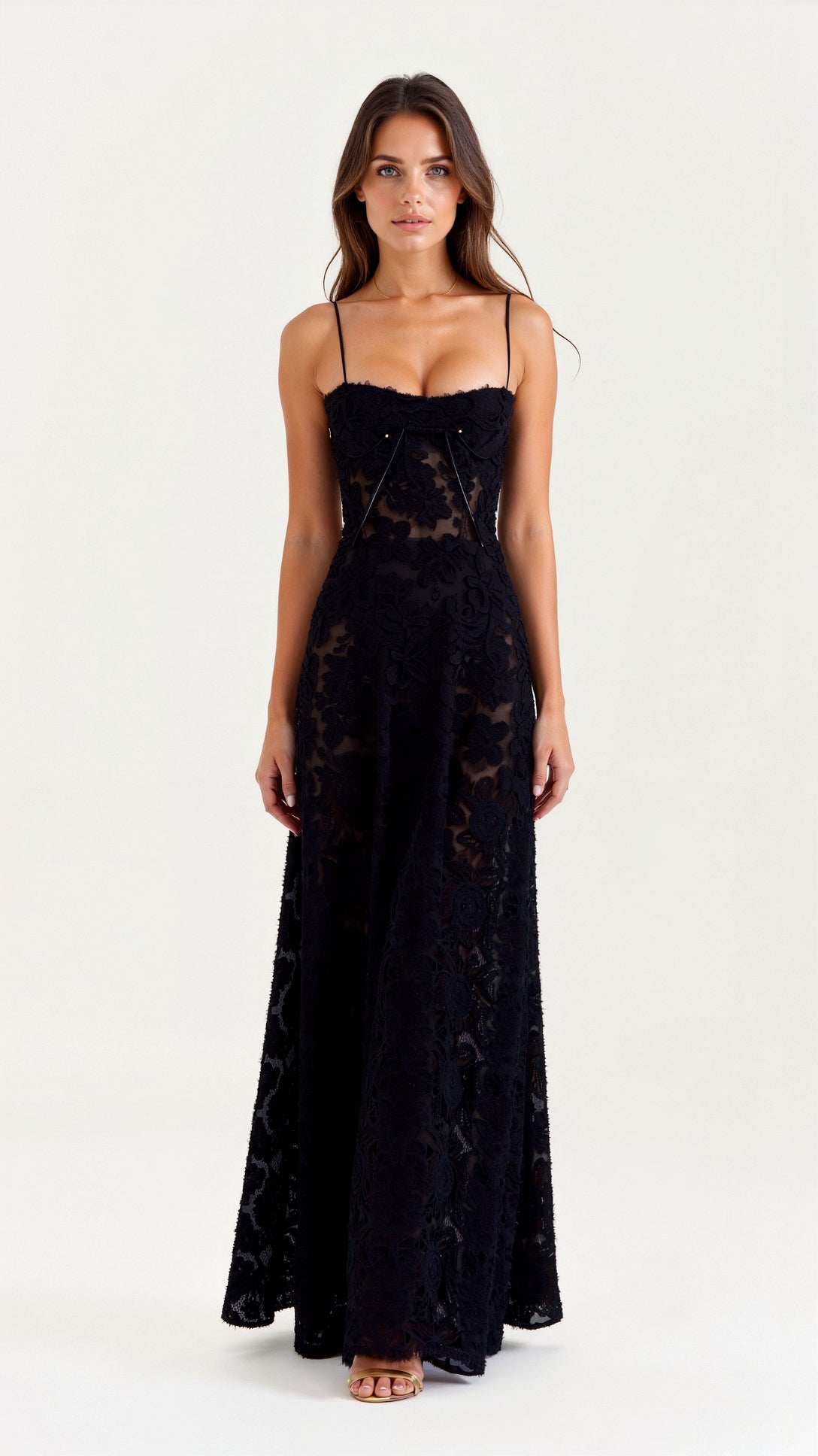Lauren | Women’s Wedding Guest Dress Bustier Maxi Dress 0