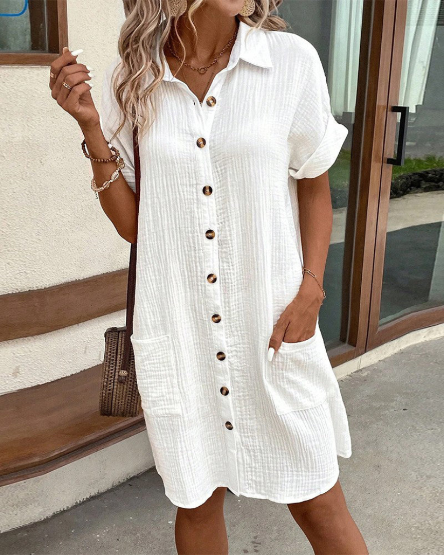 Linda - Airy Summer Blouse Dress 5