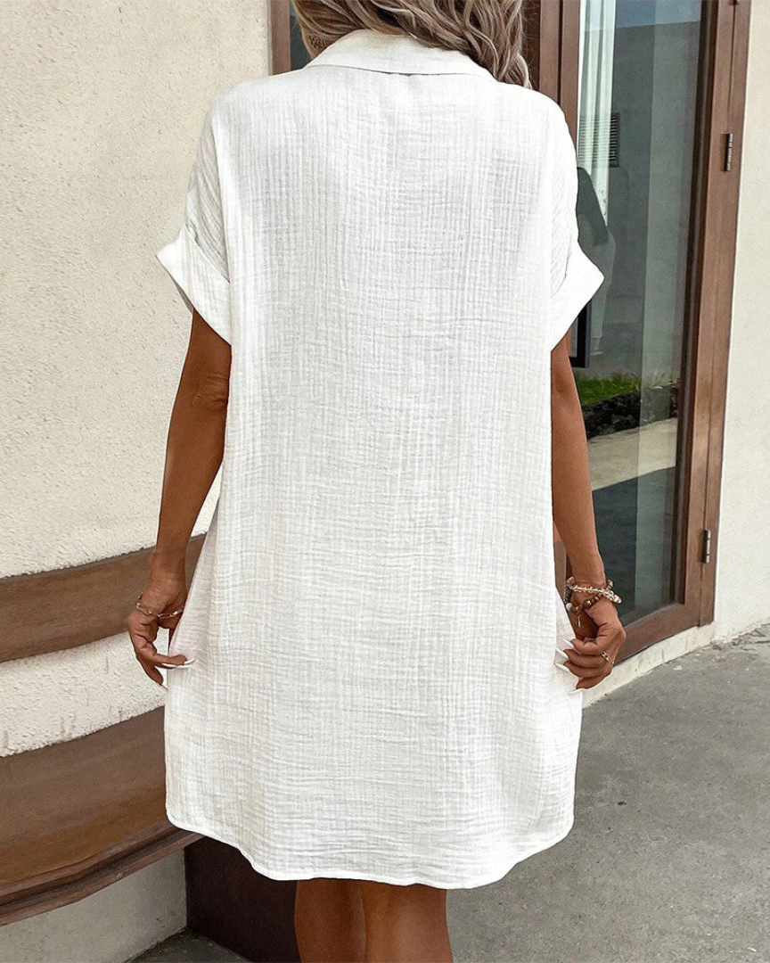 Linda - Airy Summer Blouse Dress 8