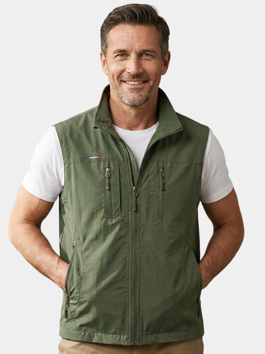 MULTI POCKET UTILITY VEST FOR MEN 1