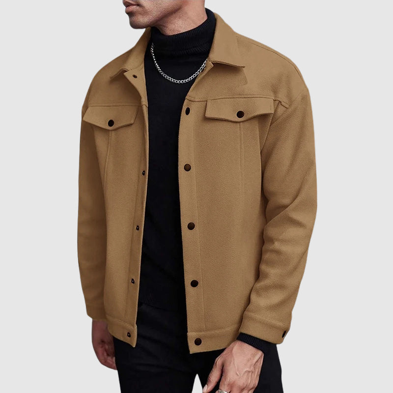 Oliver Regular Fit Shirt Jacket | Collared Button Front Shirt Jacket 4