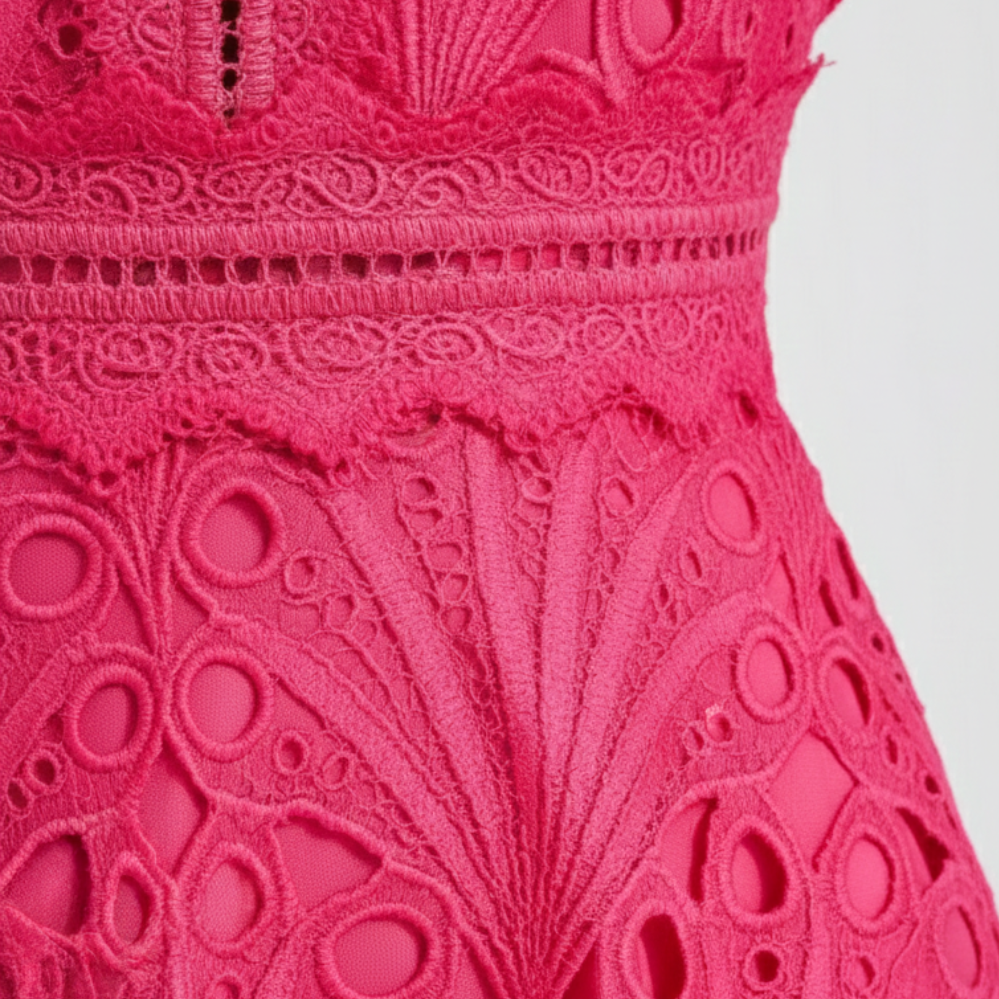 Women’s Lace High Neck Midi Dress 2