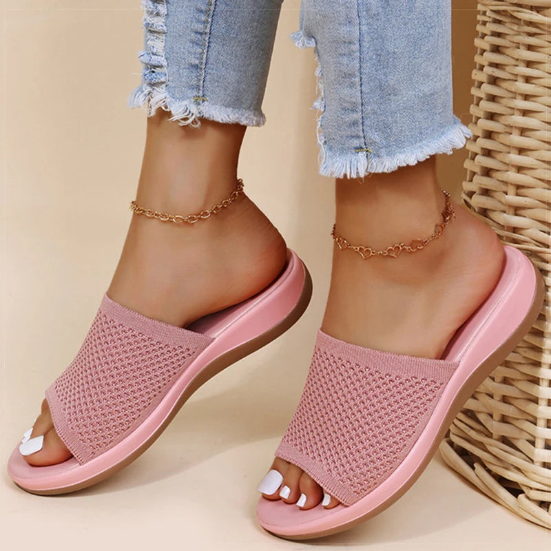 Women's orthopedic flip-flops with a soft sole and breathable upper – comfortable for summer 3