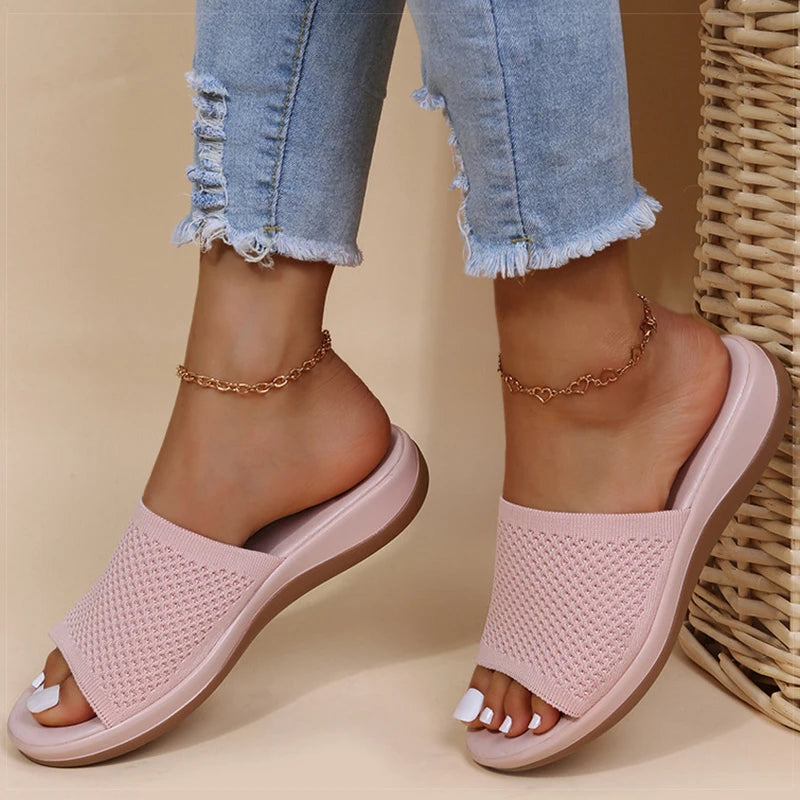 Women's orthopedic flip-flops with a soft sole and breathable upper – comfortable for summer 5