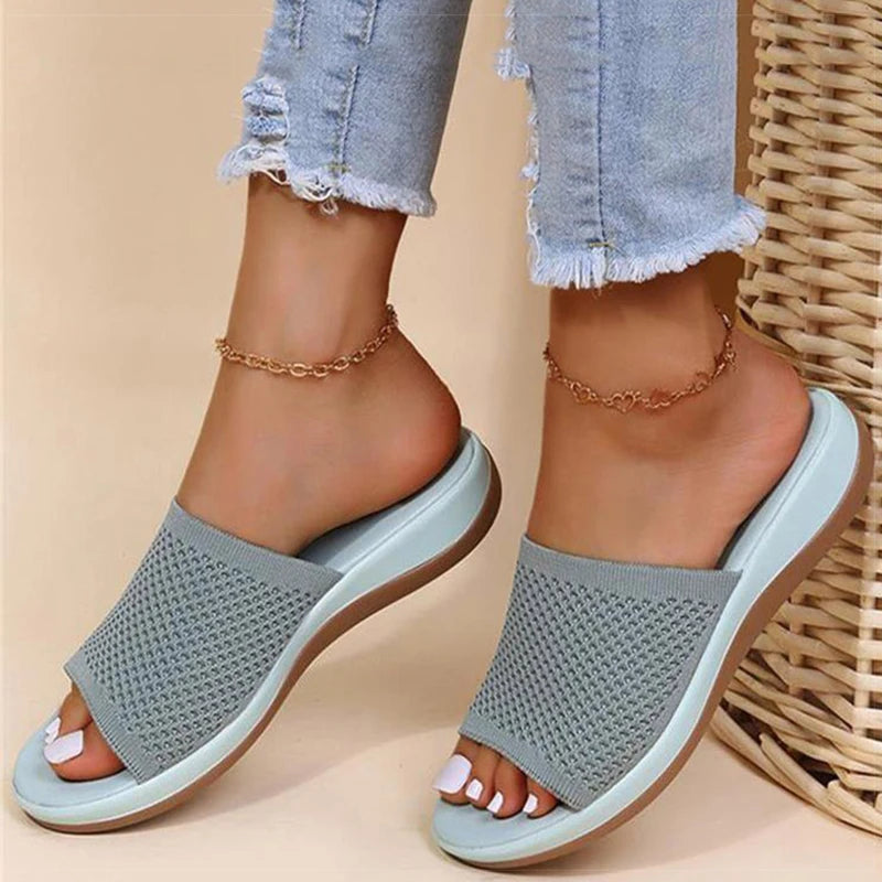 Women's orthopedic flip-flops with a soft sole and breathable upper – comfortable for summer 6