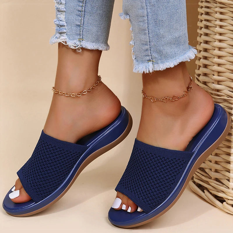 Women's orthopedic flip-flops with a soft sole and breathable upper – comfortable for summer 8